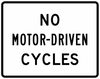 R5-8-No Motor-Driven Cycles Sign - Municipal Supply & Sign Co.