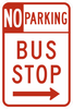 R7-107-No Parking Bus Stop Sign - Municipal Supply & Sign Co.