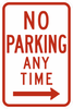 R7-1-No Parking Any Time Sign - Municipal Supply & Sign Co.