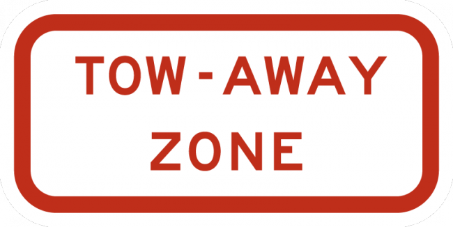 R7-201aP-Tow Away Zone Sign (plaque) - Municipal Supply & Sign Co.