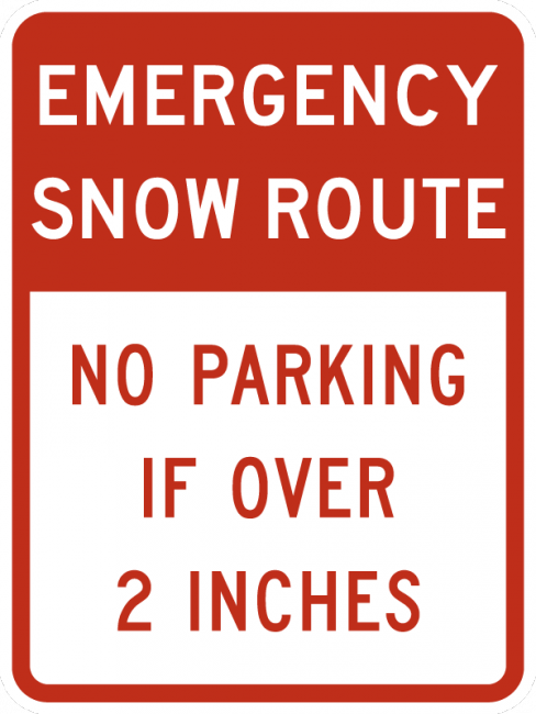 R7-203-Emergency Snow Route Sign - Municipal Supply & Sign Co.