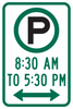 R7-23-Parking XXam to XXpm Sign - Municipal Supply & Sign Co.