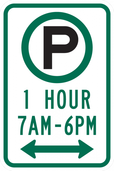 R7-23a-Parking X Hour Xam to Xpm Sign - Municipal Supply & Sign Co.