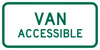 R7-8P-Van Accessible Sign (plaque) - Municipal Supply & Sign Co.