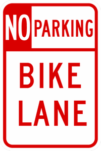 R7-9-No Parking Bike Lane - Municipal Supply & Sign Co.