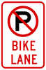R7-9a-No Parking Bike Lane - Municipal Supply & Sign Co.