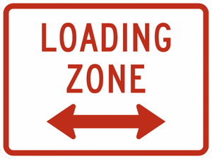 R8-3gP-Loading Zone Sign (plaque) - Municipal Supply & Sign Co.