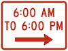 R8-3hPR-Times of Day Sign (plaque) - Municipal Supply & Sign Co.