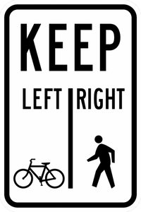 R9-7-Keep Left | Right Sign - Municipal Supply & Sign Co.