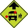 S3-1-School Bus Stop Ahead Sign - Municipal Supply & Sign Co.
