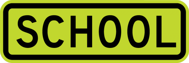 S4-3P-School Sign - Municipal Supply & Sign Co.