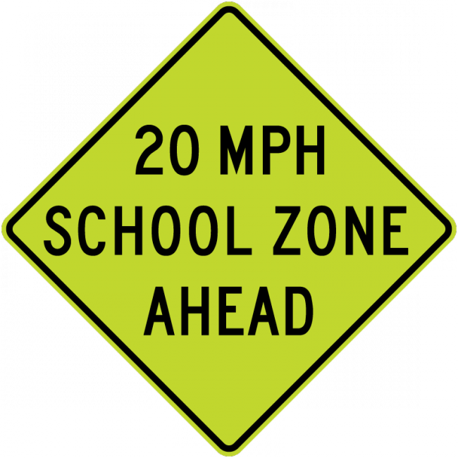 S4-5a-Reduced School Speed Limit Ahead - Municipal Supply & Sign Co.