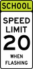 S5-1-SchoolSpeed Limit XX When Flashing Sign - Municipal Supply & Sign Co.