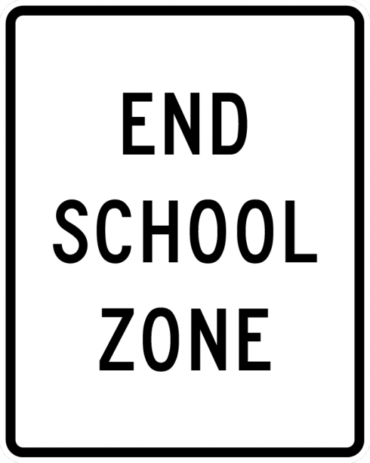 S5-2-End School Zone Sign - Municipal Supply & Sign Co.