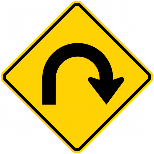 W1-11-Hairpin Curve Sign - Municipal Supply & Sign Co.