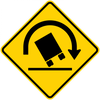 W1-13-Truck Rollover Sign - Municipal Supply & Sign Co.