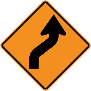 CW1-4-Turn and Curve Signs - Municipal Supply & Sign Co.