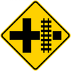 W10-2-Grade Crossing and Intersection Sign - Municipal Supply & Sign Co.