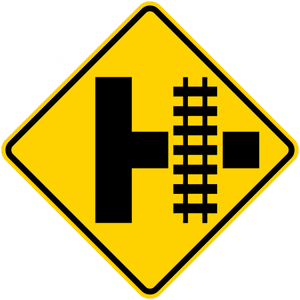 W10-3-Grade Crossing and Intersection Sign - Municipal Supply & Sign Co.