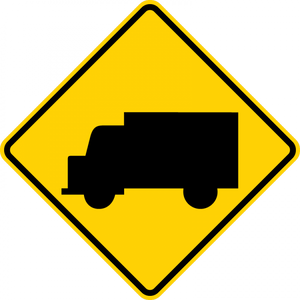 W11-10-Truck Sign - Municipal Supply & Sign Co.