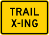 W11-15P-Trail X-ing Sign (plaque) - Municipal Supply & Sign Co.