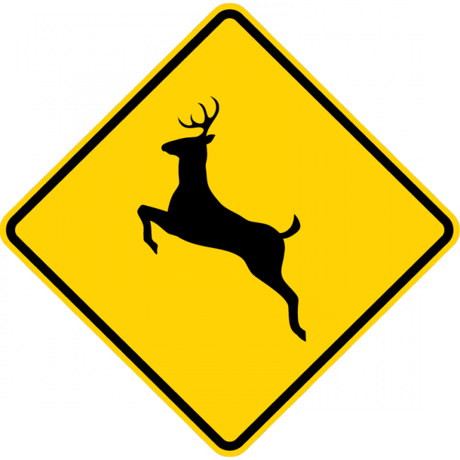 W11-3-Large Animals Sign - Municipal Supply & Sign Co.