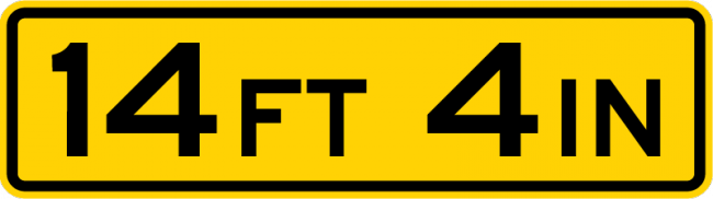 W12-2a-Low Clearance - Municipal Supply & Sign Co.
