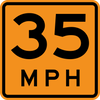 CW13-1P-Advisory Speed (plaque) - Municipal Supply & Sign Co.