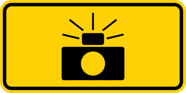 W16-10P-Photo Enforced(symbol plaque) – Municipal Supply & Sign Co.