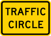 W16-12P-Traffic Circle (plaque) - Municipal Supply & Sign Co.