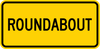 W16-17P-Roundabout (plaque) - Municipal Supply & Sign Co.