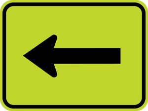 SW16-5P-Turn Arrow Sign - Municipal Supply & Sign Co.