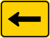W16-5P-Supplemental Arrow(plaque) - Municipal Supply & Sign Co.