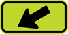 SW16-7PL-Diagonal Arrow Sign - Municipal Supply & Sign Co.