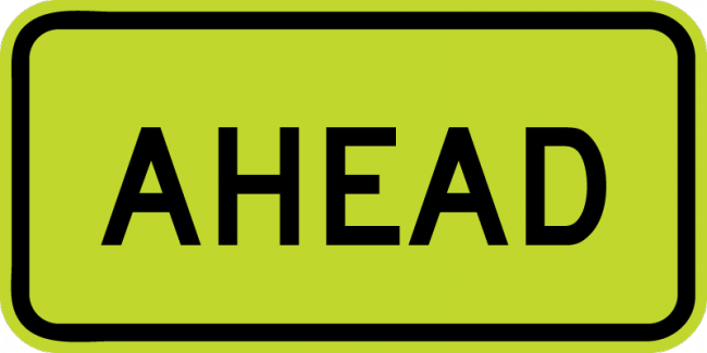 W16-9P-Ahead Sign (plaque) - Municipal Supply & Sign Co.