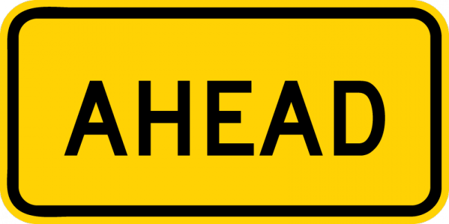 W16-9P-Ahead Sign (plaque) - Municipal Supply & Sign Co.