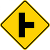 W2-2-Intersection Warning Sign - Municipal Supply & Sign Co.