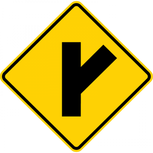 W2-3-Intersection Warning Sign - Municipal Supply & Sign Co.