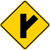 W2-3-Intersection Warning Sign - Municipal Supply & Sign Co.