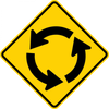 W2-6-Intersection Warning Sign - Municipal Supply & Sign Co.