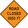 CW20-3-Road (Street) Closed (with distance) - Municipal Supply & Sign Co.