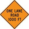 CW20-4-One Lane Road (with distance) - Municipal Supply & Sign Co.