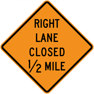 CW20-5-Lane(s) Closed (with distance) - Municipal Supply & Sign Co.