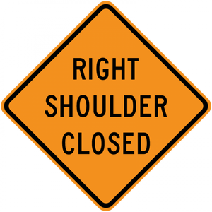 CW21-5a-Shoulder Closed - Municipal Supply & Sign Co.