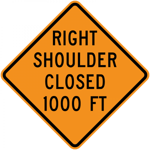 CW21-5b-Shoulder Closed (with distance) - Municipal Supply & Sign Co.