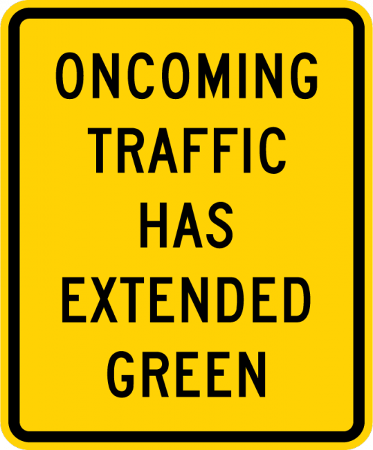 W25-1-Traffic Signal ExtendedGreen - Municipal Supply & Sign Co.