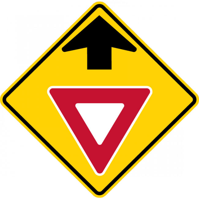 W3-2-Advanced Traffic Control Sign - Municipal Supply & Sign Co.