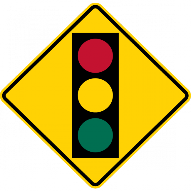 W3-3-Advanced Traffic Control Sign - Municipal Supply & Sign Co.