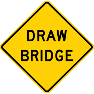 W3-6-Draw Bridge Sign - Municipal Supply & Sign Co.