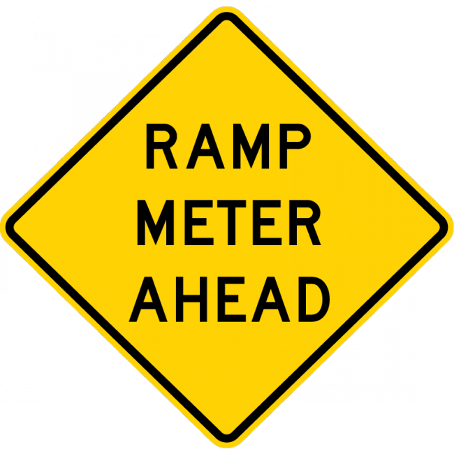 W3-7-Ramp Meter Ahead Sign - Municipal Supply & Sign Co.